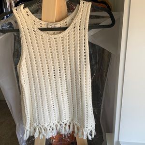 Madewell knit tassel tank